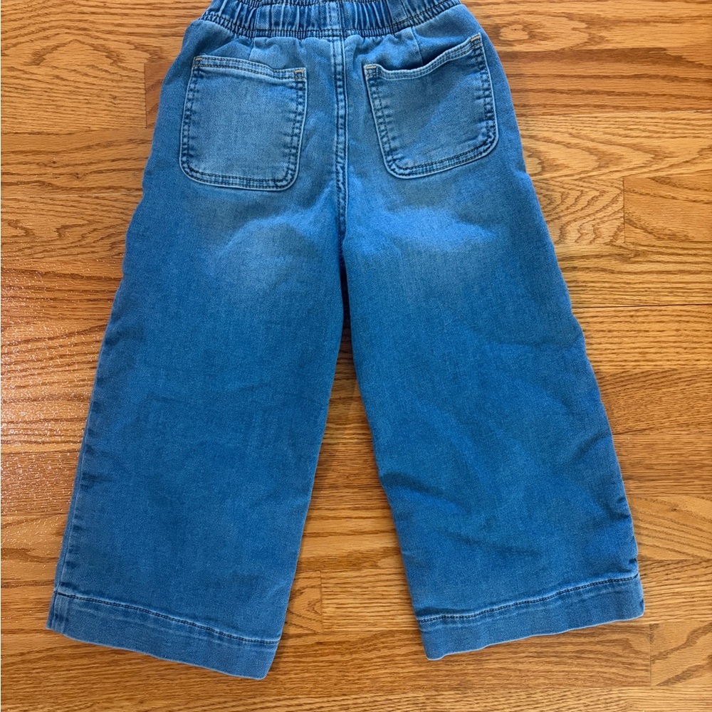 GAP Girls Easy Wide-Leg Pull-On Sweatpants Jeans - Blue - Picture 4 of 5